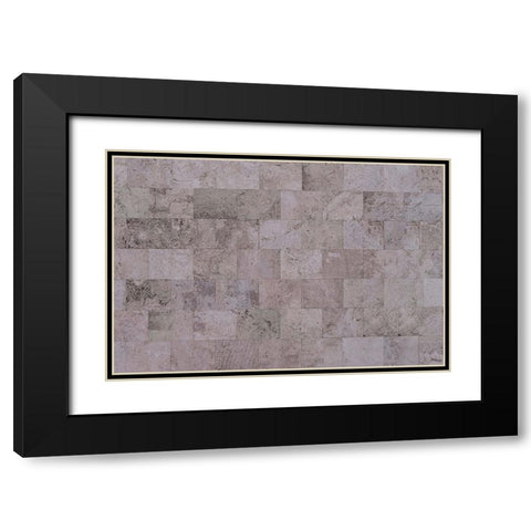 Texture 14 Black Modern Wood Framed Art Print with Double Matting by 1x Studio III