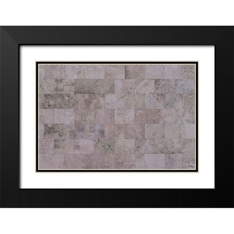 Texture 14 Black Modern Wood Framed Art Print with Double Matting by 1x Studio III