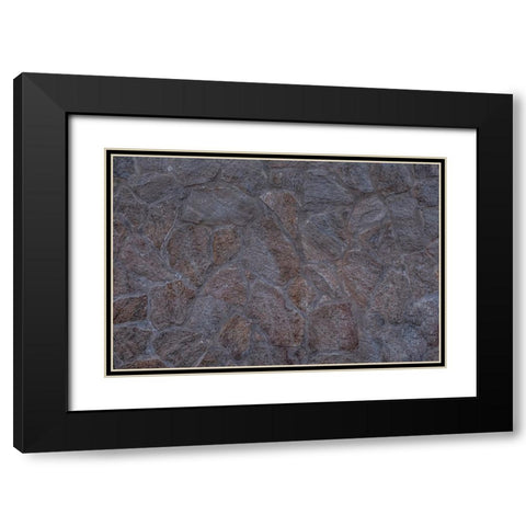 Texture 15 Black Modern Wood Framed Art Print with Double Matting by 1x Studio III