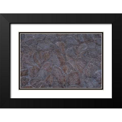 Texture 15 Black Modern Wood Framed Art Print with Double Matting by 1x Studio III