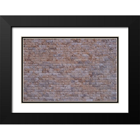 Texture 16 Black Modern Wood Framed Art Print with Double Matting by 1x Studio III