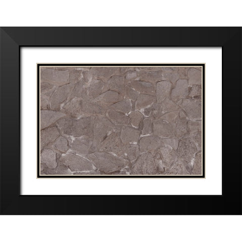 Texture 23 Black Modern Wood Framed Art Print with Double Matting by 1x Studio III