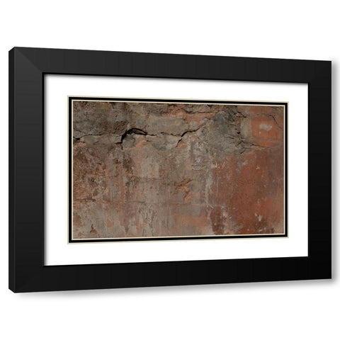 Texture 27 Black Modern Wood Framed Art Print with Double Matting by 1x Studio III