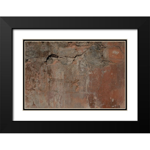 Texture 27 Black Modern Wood Framed Art Print with Double Matting by 1x Studio III