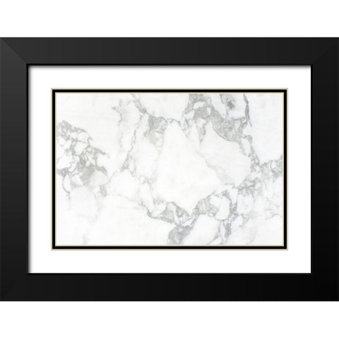 Texture 32 Black Modern Wood Framed Art Print with Double Matting by 1x Studio III
