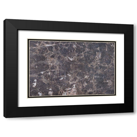 Texture 34 Black Modern Wood Framed Art Print with Double Matting by 1x Studio III