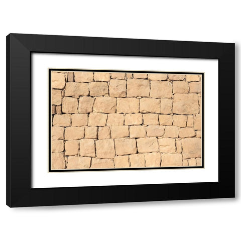 Texture 35 Black Modern Wood Framed Art Print with Double Matting by 1x Studio III
