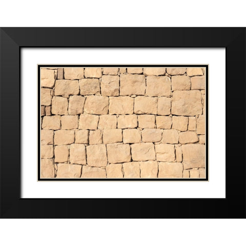 Texture 35 Black Modern Wood Framed Art Print with Double Matting by 1x Studio III