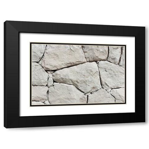 Texture 39 Black Modern Wood Framed Art Print with Double Matting by 1x Studio III