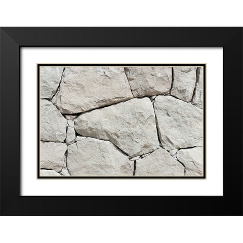 Texture 39 Black Modern Wood Framed Art Print with Double Matting by 1x Studio III