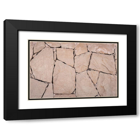 Texture 38 Black Modern Wood Framed Art Print with Double Matting by 1x Studio III