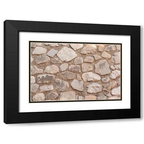 Texture 43 Black Modern Wood Framed Art Print with Double Matting by 1x Studio III