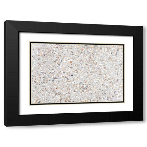 Texture 45 Black Modern Wood Framed Art Print with Double Matting by 1x Studio III