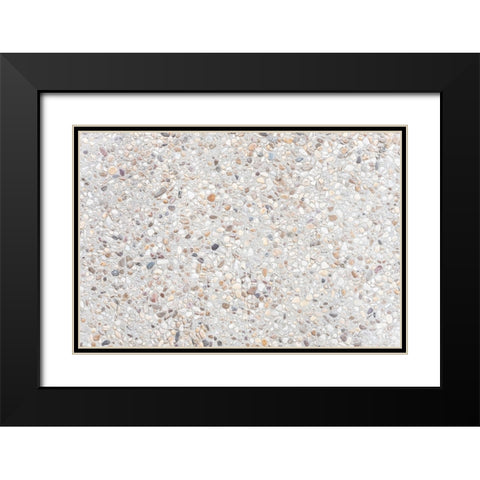 Texture 45 Black Modern Wood Framed Art Print with Double Matting by 1x Studio III