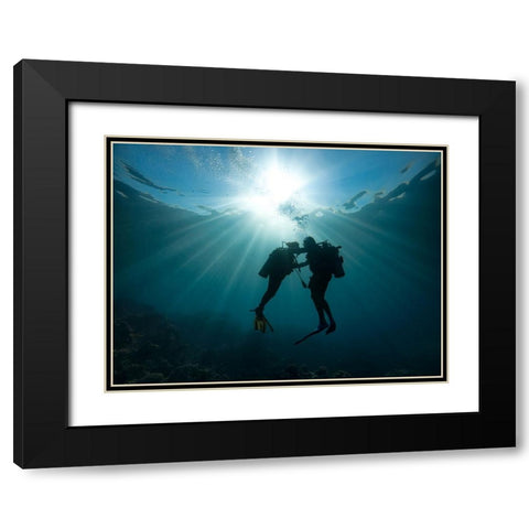 Trust Me Black Modern Wood Framed Art Print with Double Matting by Meirovich, Ido