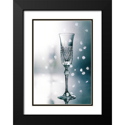 Fleeting beauty Black Modern Wood Framed Art Print with Double Matting by Hirai, Takiko