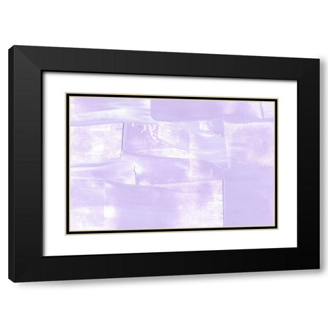 Purple Feelings Black Modern Wood Framed Art Print with Double Matting by Uplusmestudio