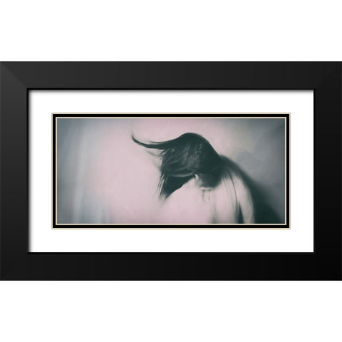 Absent Heart Black Modern Wood Framed Art Print with Double Matting by Sherin.Abdou