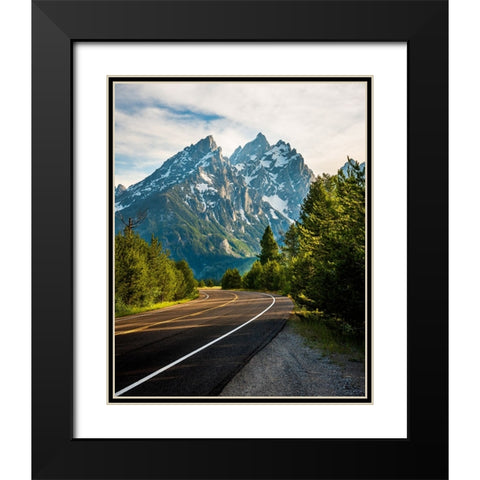 A Way Forward Black Modern Wood Framed Art Print with Double Matting by Iqbal, Syed