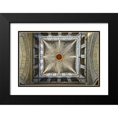 Roof Of Church Black Modern Wood Framed Art Print with Double Matting by Li, Xun