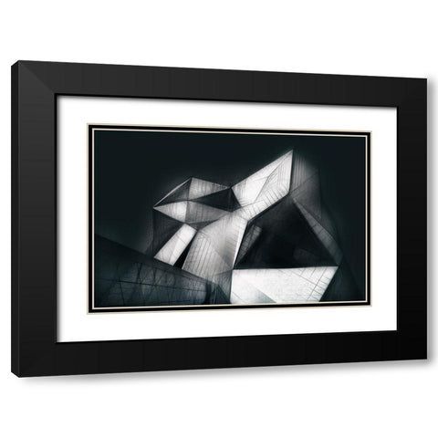 Clymb Black Modern Wood Framed Art Print with Double Matting by Hawerkamp, Hans-Wolfgang