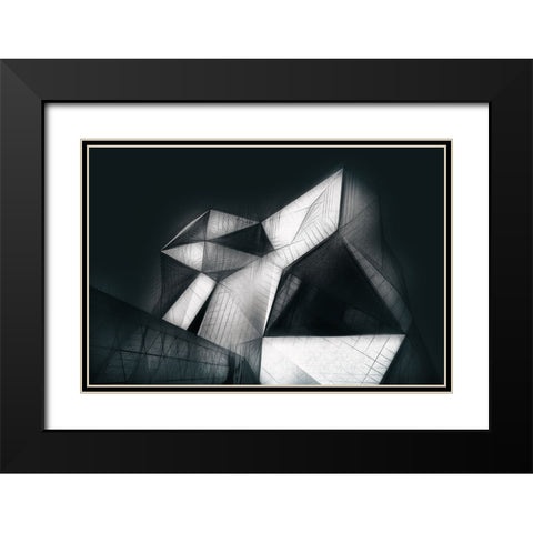 Clymb Black Modern Wood Framed Art Print with Double Matting by Hawerkamp, Hans-Wolfgang