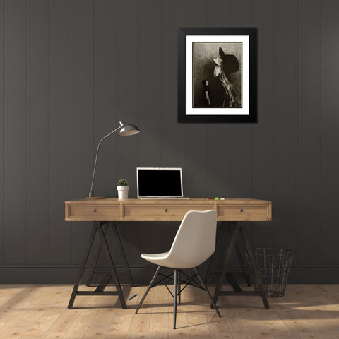 Untitled Black Modern Wood Framed Art Print with Double Matting by Al Thahaby, Karim