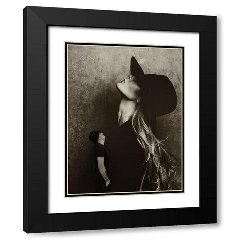 Untitled Black Modern Wood Framed Art Print with Double Matting by Al Thahaby, Karim