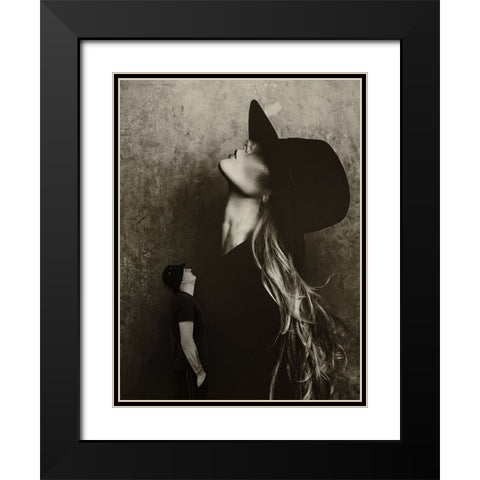 Untitled Black Modern Wood Framed Art Print with Double Matting by Al Thahaby, Karim