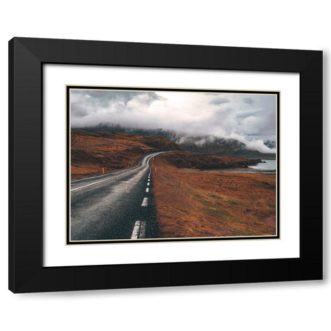 Iceland Road Trip Black Modern Wood Framed Art Print with Double Matting by Artemiadi, Dora