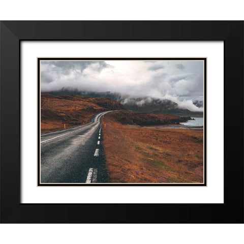 Iceland Road Trip Black Modern Wood Framed Art Print with Double Matting by Artemiadi, Dora