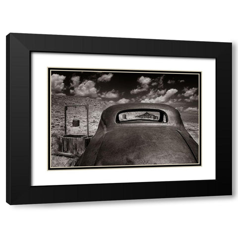 Prairie Home Black Modern Wood Framed Art Print with Double Matting by Perlow, Gary