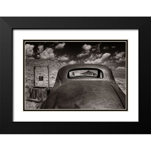 Prairie Home Black Modern Wood Framed Art Print with Double Matting by Perlow, Gary