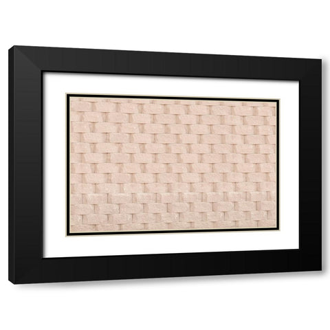 Texture 61 Black Modern Wood Framed Art Print with Double Matting by 1x Studio III