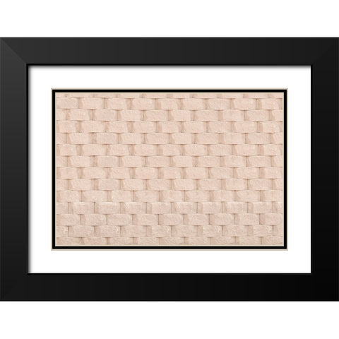 Texture 61 Black Modern Wood Framed Art Print with Double Matting by 1x Studio III