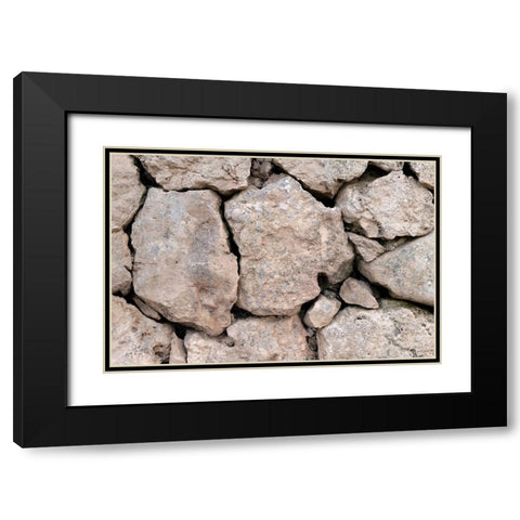 Texture 62 Black Modern Wood Framed Art Print with Double Matting by 1x Studio III
