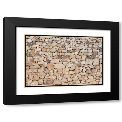 Texture 63 Black Modern Wood Framed Art Print with Double Matting by 1x Studio III