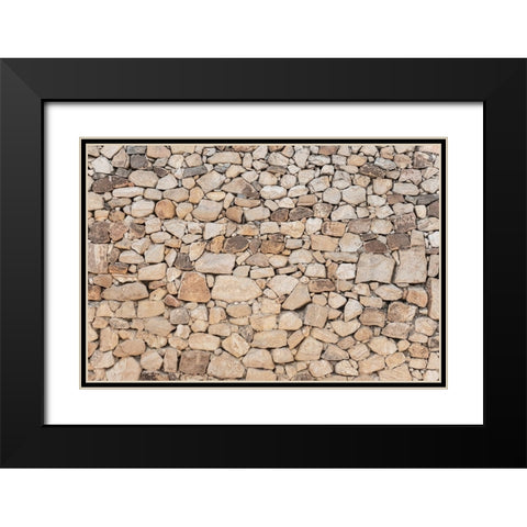 Texture 63 Black Modern Wood Framed Art Print with Double Matting by 1x Studio III