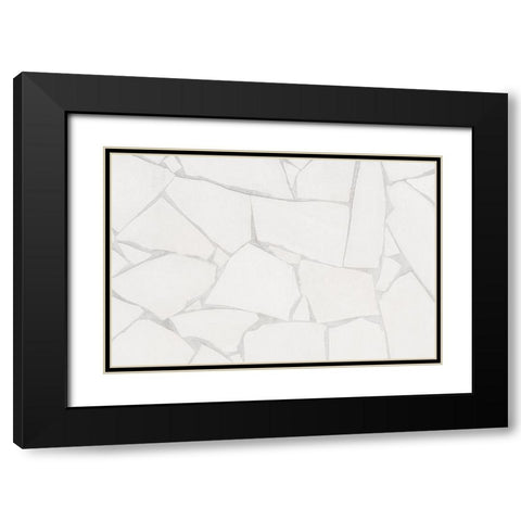 Texture73 Black Modern Wood Framed Art Print with Double Matting by 1x Studio III