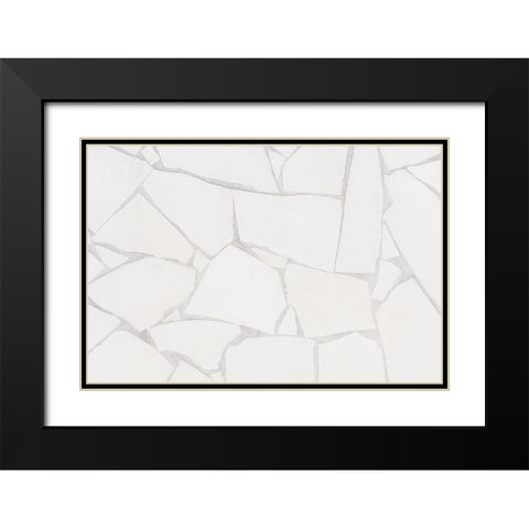 Texture73 Black Modern Wood Framed Art Print with Double Matting by 1x Studio III