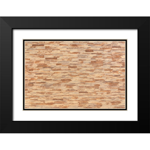 Texture 74 Black Modern Wood Framed Art Print with Double Matting by 1x Studio III