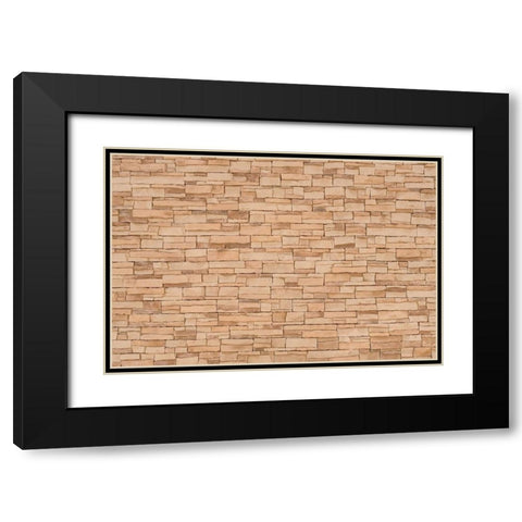 Texture 76 Black Modern Wood Framed Art Print with Double Matting by 1x Studio III