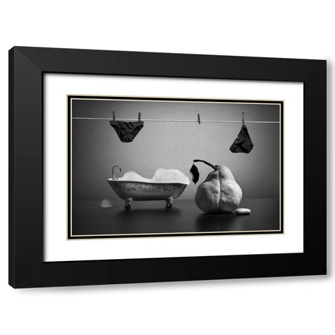 The Bather Black Modern Wood Framed Art Print with Double Matting by Ivanova, Victoria