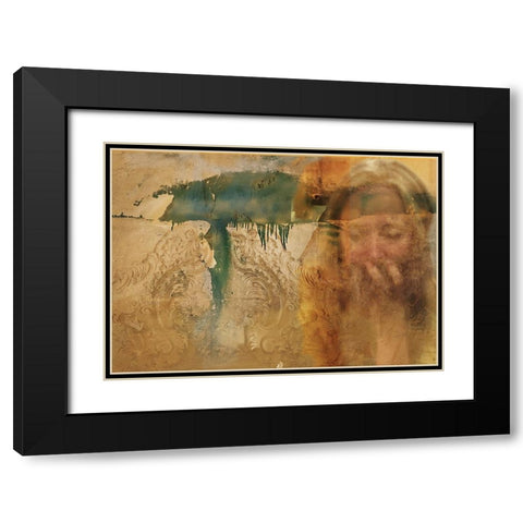 Everything Flows... Black Modern Wood Framed Art Print with Double Matting by Brancoveanu, Mariuca