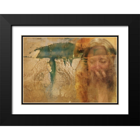 Everything Flows... Black Modern Wood Framed Art Print with Double Matting by Brancoveanu, Mariuca