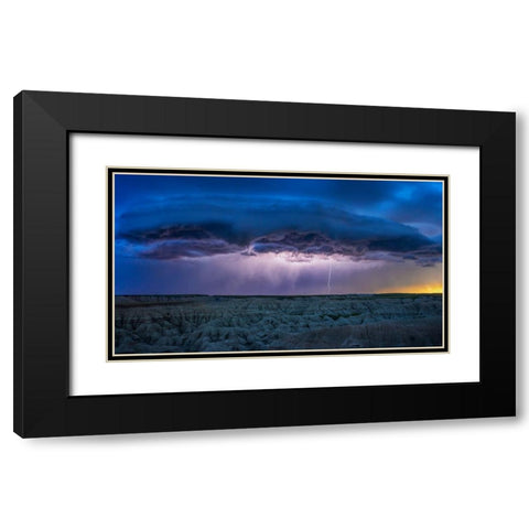 The Storm Is Coming Black Modern Wood Framed Art Print with Double Matting by Zuo, Jun