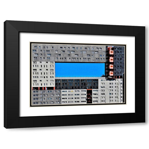 Architecture - Madrid Spain Black Modern Wood Framed Art Print with Double Matting by Orbach, Arnon