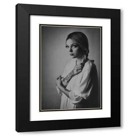 Ordinary Portrait Of An Extraordinary Girl Black Modern Wood Framed Art Print with Double Matting by Ulfig Arps, Sandra