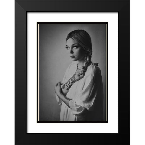 Ordinary Portrait Of An Extraordinary Girl Black Modern Wood Framed Art Print with Double Matting by Ulfig Arps, Sandra