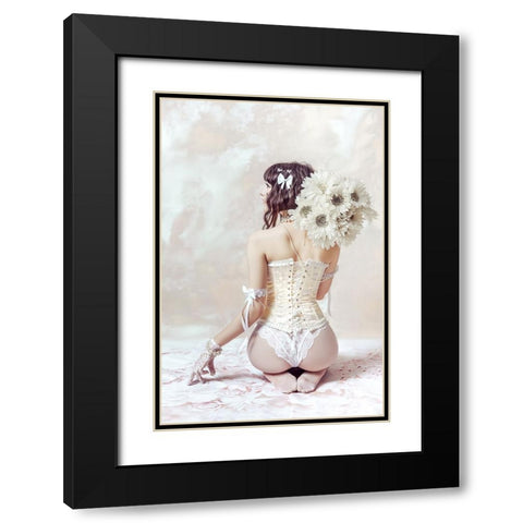 Theres a girl out there with love in her eyes and flowers in her hair Black Modern Wood Framed Art Print with Double Matting by Bolgov (Axe), Ruslan